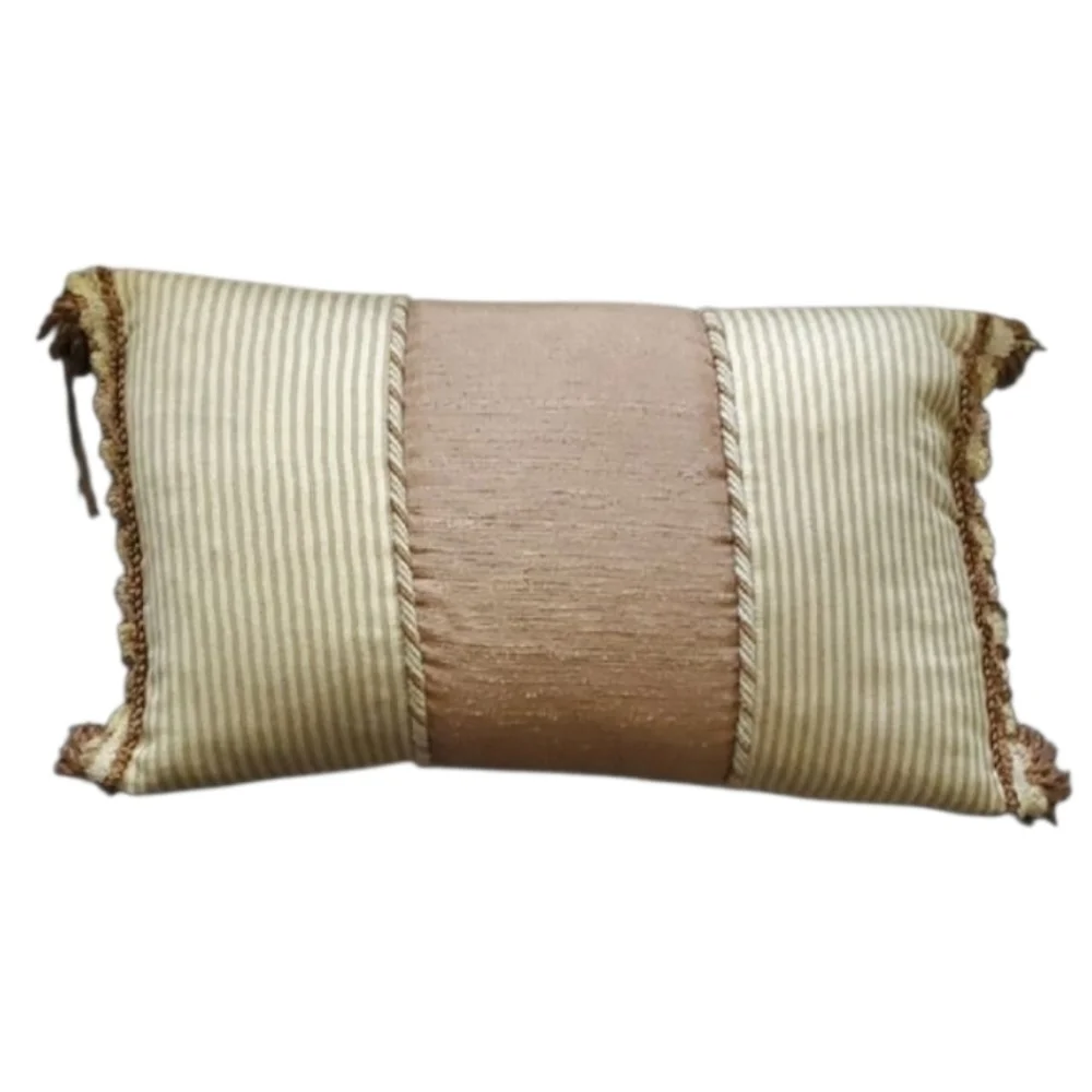 Feathered Striped Accent Pillow rather comfy guc